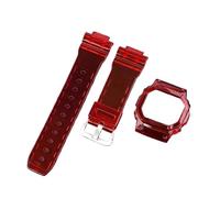 SEQLTWFC Correa de caja modificada compatible con Casio G-Shock DW-5600/5000/5030 GW-M5610 G-5600 GLX-5600 Reemplazar accesorios de correa de reloj de silicona de resina(Red,5610)