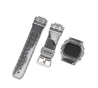 SEQLTWFC Correa de caja modificada compatible con Casio G-Shock DW-5600/5000/5030 GW-M5610 G-5600 GLX-5600 Reemplazar accesorios de correa de reloj de silicona de resina(Transparent,5610)