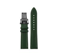 SEQLTWFC Correa de cuero compatible con Breitling AVENGER SB0147/A17328 de 22 mm, correa de lona suave con grano negro, verde, azul y amarillo.(1Green-black)