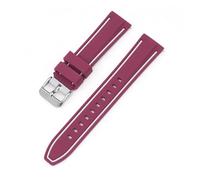 SEQLTWFC Correa de goma de silicona de 20/22/24/26 mm Correa deportiva de liberación rápida compatible con Samsung Galaxy Watch 5 4 42 46 mm Active 2 Huawei Gt 2/2e/3 Pro(Dark red grey,22mm)