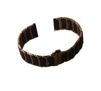 SEQLTWFC Correa de reloj de 18mm, 20mm, 22mm, banda de cerámica Universal negra con oro rosa, correa de reloj for hombre y mujer, pulsera, cinturón polaco(Black and Gold,22mm)