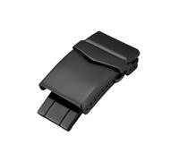 SEQLTWFC Correa de reloj de acero inoxidable sólido 316, hebilla plegable de 16/18/20/22 mm, cierre de mariposa de doble empuje, accesorios de correa compatibles con Seiko(Style 3 black 22mm)