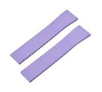 SEQLTWFC Correa de reloj de caucho CTS de 16/18/19/20/21/22 mm, hebilla original de liberación rápida, correa de reloj FKM for cortar a medida.(Light purple,NO BUCKLE_22MMX18MM)