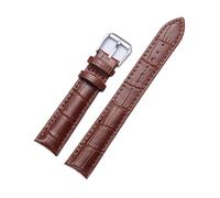 SEQLTWFC Correa de reloj de cuero de repuesto Universal, correa de cuero for hombres y mujeres, 12mm, 14mm, 16mm, 18mm, 19mm, 20mm, 21mm y 22mm(Brown,22mm)