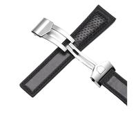 SEQLTWFC Correa de reloj de cuero genuino de 19 mm 20 mm 22 mm compatible con Tag Heuer Carrera Monaco F1 Correa de reloj roja para hombre plegable, 22mm