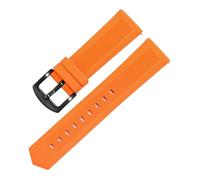 SEQLTWFC Correa de reloj de goma Tag Heuer compatible con correas de reloj Seiko 18 mm 20 mm 22 mm 24 mm negro azul naranja compatible con todos los accesorios de correas de reloj, 18mm, agate