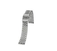 SEQLTWFC Correa de reloj de liberación rápida for hombre, compatible con Seiko NO 5 Skx007 Skx009 Tissot, de acero inoxidable y metal sólido, de 18, 19, 20 y 22 mm.(Silver,Width 20mm)