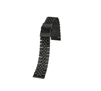 SEQLTWFC Correa de reloj de liberación rápida for hombre, compatible con Seiko NO 5 Skx007 Skx009 Tissot, de acero inoxidable y metal sólido, de 18, 19, 20 y 22 mm.(Noir,Width 22mm)