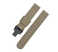 SEQLTWFC Correa de reloj de lona de nailon de 20 a 22mm Compatible con Citizen Seiko/5 correa de reloj for deportes al aire libre pulsera transpirable correa Universal for hombres(Khaki-black S,18mm)