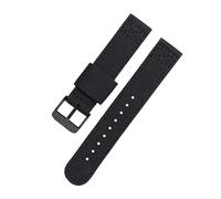 SEQLTWFC Correa de reloj de lona de nailon de 20 a 22mm Compatible con Citizen Seiko/5 correa de reloj for deportes al aire libre pulsera transpirable correa Universal for hombres(Black-black,18mm)