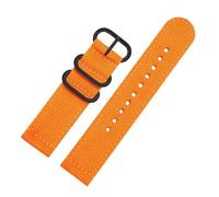 SEQLTWFC Correa de reloj de lona de nailon verde for deportes al aire libre, compatible con Casio Climbing PRW-6900, PRW6900, PRW-6800, PRW-3400, 23 mm, transpirable.(Orange-black)