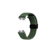 SEQLTWFC Correa de reloj de nailon elástico compatible con Casio Farmhouse Oak GA-2100/2110 GM-2100, correa magnética, accesorios de pulsera.(Green-silver,GA2100 GA2110)