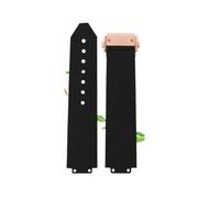 SEQLTWFC Correa de reloj de silicona resistente al agua for mujer, compatible con BIG BANG, de 20 a 13 mm, accesorios de pulsera de goma.(Black RG and Tools)