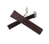 SEQLTWFC Correa de reloj Pulsera de cuero genuino 20 mm 22 mm 24 mm Compatible con Tag Heuer Hombres Correa de reloj Accesorios Doble hebilla de acero inoxidable Nuevo(Coffe,22mm)