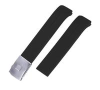 SEQLTWFC Correa de silicona compatible con Tissot 1853 Tengzhi T-Touch original T013 Correa de reloj de caucho T047T081T33 Correas de reloj impermeables negras y naranjas(Black-silver,21mm)