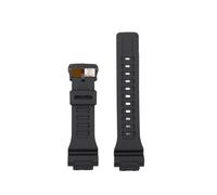 SEQLTWFC Correa de silicona de 6 colores compatible con Casio WS-1400, WS-1600, WS-1500 y WS-1700, correa deportiva de silicona de resina, impermeable y transpirable.(Noir)