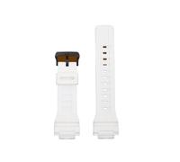 SEQLTWFC Correa de silicona de 6 colores compatible con Casio WS-1400, WS-1600, WS-1500 y WS-1700, correa deportiva de silicona de resina, impermeable y transpirable.(Bianco)