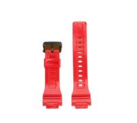 SEQLTWFC Correa de silicona de 6 colores compatible con Casio WS-1400, WS-1600, WS-1500 y WS-1700, correa deportiva de silicona de resina, impermeable y transpirable.(Red)