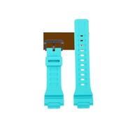 SEQLTWFC Correa de silicona de 6 colores compatible con Casio WS-1400, WS-1600, WS-1500 y WS-1700, correa deportiva de silicona de resina, impermeable y transpirable.(Matte blue)