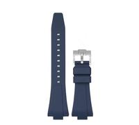 SEQLTWFC Correa de silicona de caucho de 11 mm y 12 mm compatible con Tissot PRX Series Super Player T137.407/T137.410 correa de reloj de liberación rápida for hombres y mujeres(Royal blue01,12mm)