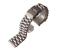 SEQLTWFC Correas de reloj 20 mm, 22 mm, 24 mm, 26 mm, eslabones sólidos plateados, correa de acero inoxidable mate, pulsera con extremo recto, compatible con reloj Tag Heuer(20mm)