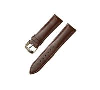 SEQLTWFC Correas de reloj de piel de becerro de 14 mm, 16 mm, 18 mm, 20 mm y 22 mm, accesorios for relojes de pulsera for hombre y mujer, correas de reloj de negocios.(Dark Brown,14mm)