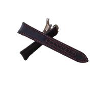 SEQLTWFC Correas de Reloj Nueva Correa de Reloj con Parte Inferior de Cuero de Lona de 20 mm Compatible con Omega Seamaster 300 Planet-Ocean Correa de Nylon Hebilla Plegable(Black Red line)