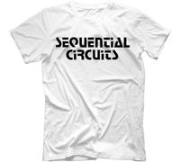 Sequential Circuits T Shirt 100% Cotton Retro Synth Pro One Prophet 5 10 White L
