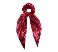 Sequin Bow Hair Ties - Shimmer Scrunchies,Elastic Hair Bands - for Girls Women Ladies Dancers Performers Birthday Holiday School Wedding Vacation Gym Workout Yoga Class