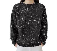Sequin Sweaters for Women Dressy Casual Christmas Holiday Party Tops Elegant New Years Eve Outfit Knit Sparkly Shirt