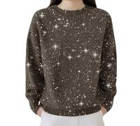 Sequin Sweaters for Women Dressy Casual Christmas Holiday Party Tops Elegant New Years Eve Outfit Knit Sparkly Shirt