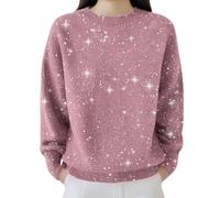 Sequin Sweaters for Women Dressy Casual Christmas Holiday Party Tops Elegant New Years Eve Outfit Knit Sparkly Shirt