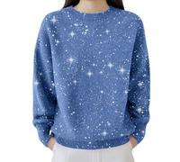 Sequin Tops for Women Christmas Holiday Party Pullover Top V Neck Trendy Elegant Long Sleeve Blouses