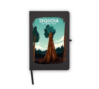 Sequoia National Park - Cuaderno de destino de viaje, páginas en blanco, cubierta de piel sintética, planificador, diario, cuaderno de trabajo