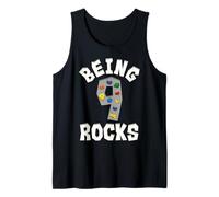 Ser 9 Rocas Rock Climber 9th Birthday Copia Divertida Camiseta sin Mangas