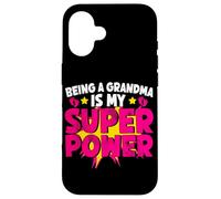 Ser Abuela es mi súper Poder Abuela bromea Abuelita Carcasa para iPhone 16
