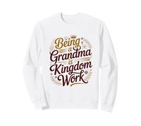 Ser Abuela es Reino Trabajo Abuela Familia Cristiano Sudadera