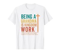 Ser Abuela es Trabajo del Reino Cristiano Jesús Día de la Madre Camiseta