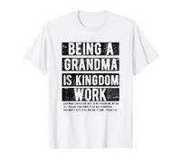 Ser Abuela es Trabajo del Reino Cristiano Jesús Día de la Madre Camiseta