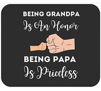Ser Abuelos Es Un Honor. Ser Papá No Tiene Precio. Padre. Alfombrilla De Ratón Bordes Cosidos Alfombrillas De Mouse Portátil Alfombrilla para Ratón para Computadora Juego Hogar 25X30Cm