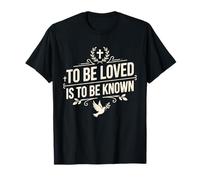 «Ser Amado es ser Conocido» Cita de Amor Retro Vintage 12 Camiseta