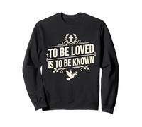 «Ser Amado es ser Conocido» Cita de Amor Retro Vintage 12 Sudadera
