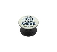 Ser Amado es ser Conocido Retro Vintage Cita de Amor 10 PopSockets PopGrip Adhesivo