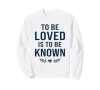 Ser Amado es ser Conocido Retro Vintage Cita de Amor 10 Sudadera