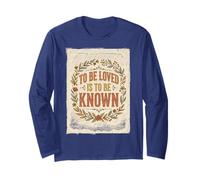 Ser Amado es ser Conocido Retro Vintage Love Quote 2 Manga Larga