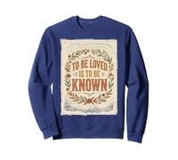 Ser Amado es ser Conocido Retro Vintage Love Quote 2 Sudadera