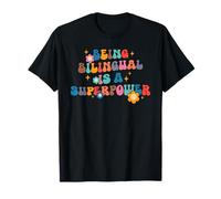 Ser bilingüe es un Maestro de ESL de Regreso a Clases de Superpotencia Camiseta