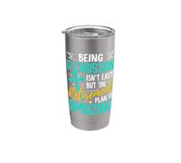 Ser cristiano no es fácil, pero el plan de jubilación es increíble Vaso térmico de acero inoxidable de doble pared