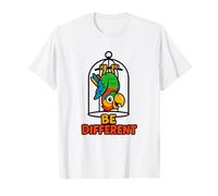 Ser Diferente Diversión Dulce Autismo Aceptaciones Pájaro Loro Camiseta