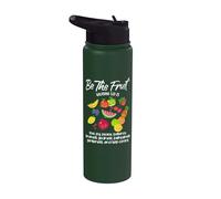 Ser el fruto Cristiano Versículo Espíritu Gálatas Inspirador Stainless Steel Insulated Water Bottle